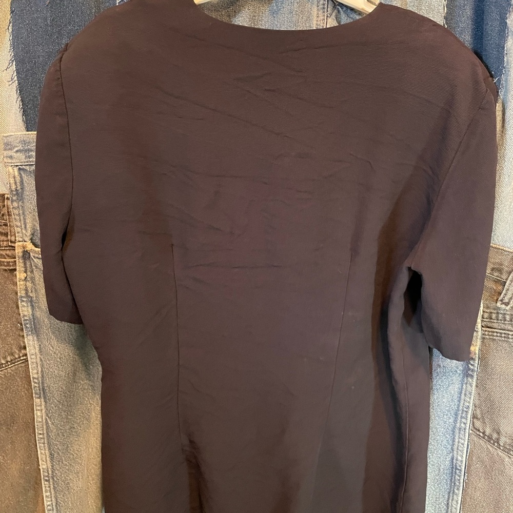 Black Blouse w/ Gold Buttons